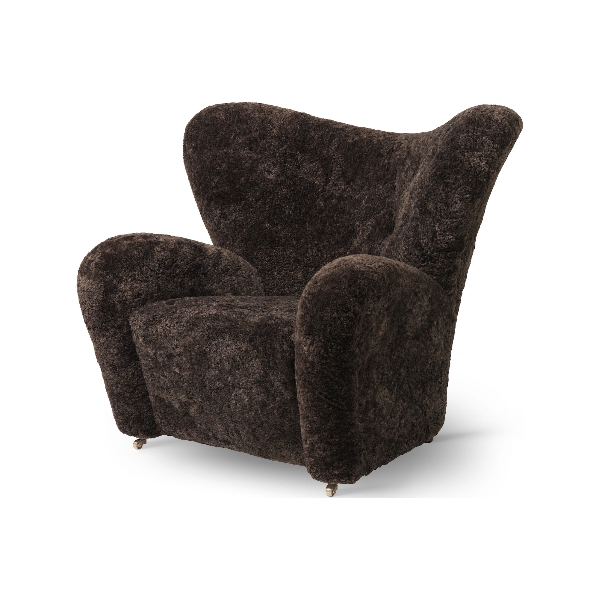 Fauteuil The Tired Man – Peau de mouton Espresso - Audo Copenhagen