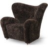 The Tired Man, Lounge chair – Espresso Sheepskin - Audo Copenhagen