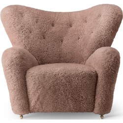 The Tired Man, Lounge chair – Sahara Sheepskin - Audo Copenhagen