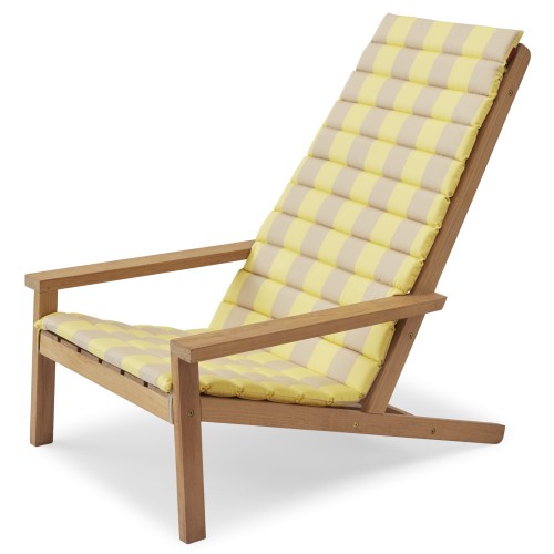 Lemon / Sand stripe Cushion for Between Lines Deck Chair – Skagerak - Skagerak by Fritz Hansen