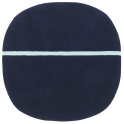 Bleu - 140x140cm - tapis Oona - Normann Copenhagen