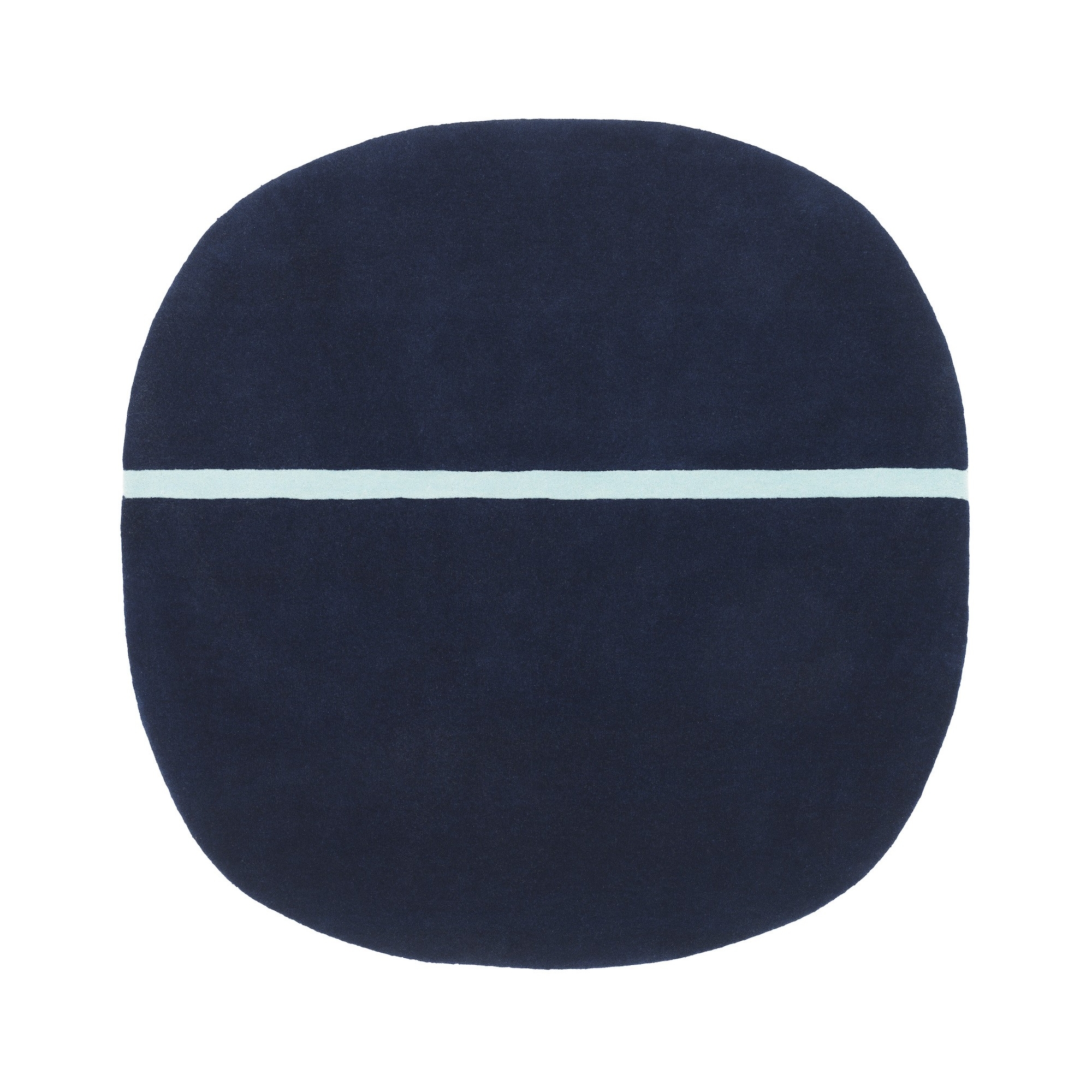 Bleu - 140x140cm - tapis Oona - Normann Copenhagen