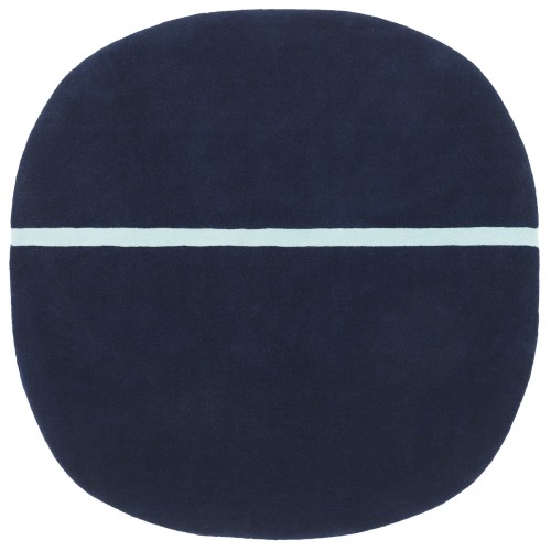 Bleu - 140x140cm - tapis Oona - Normann Copenhagen