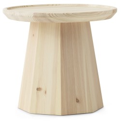 natural - Ø45 x H40,6 cm - Pine coffee table - Normann Copenhagen