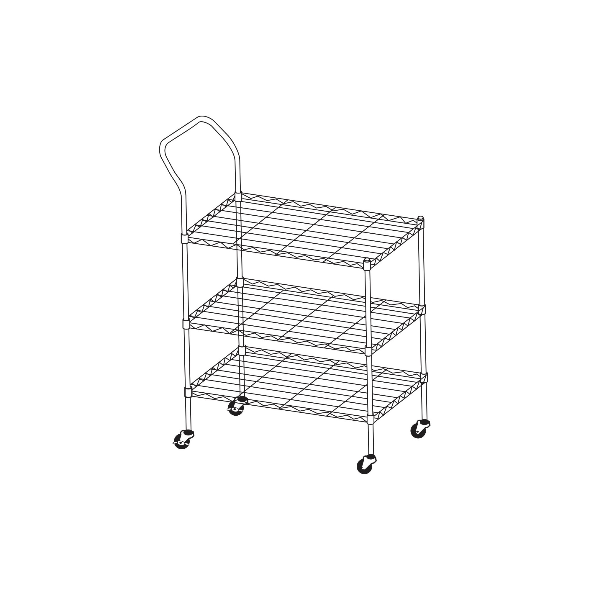 3-stage trolley for charging tray - &Tradition