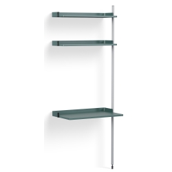 Blue Shelves + Anodised Aluminium Profiles – Pier System 10 - HAY