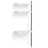 White Shelves + Black Anodised Aluminium Profiles – Pier System 10 - HAY