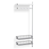 Pier System 1050 – PS White Shelves + Chromed Wire Shelves + Anodised Aluminium Profiles - HAY