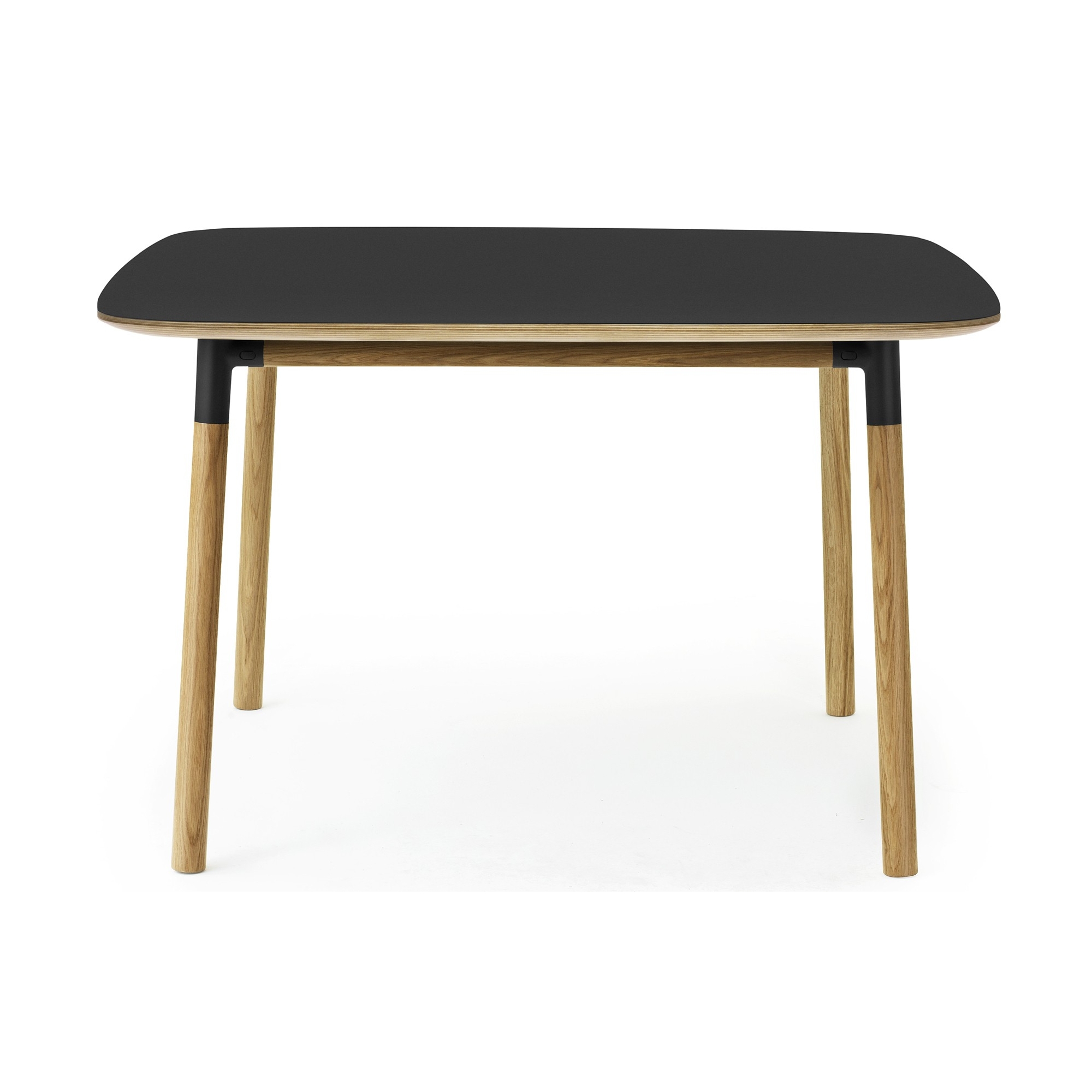 black linoleum/oak - 120x120cm - Form table - Normann Copenhagen