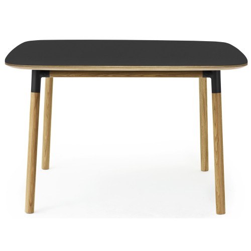 black linoleum/oak - 120x120cm - Form table - Normann Copenhagen