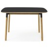 black linoleum/oak - 120x120cm - Form table - Normann Copenhagen