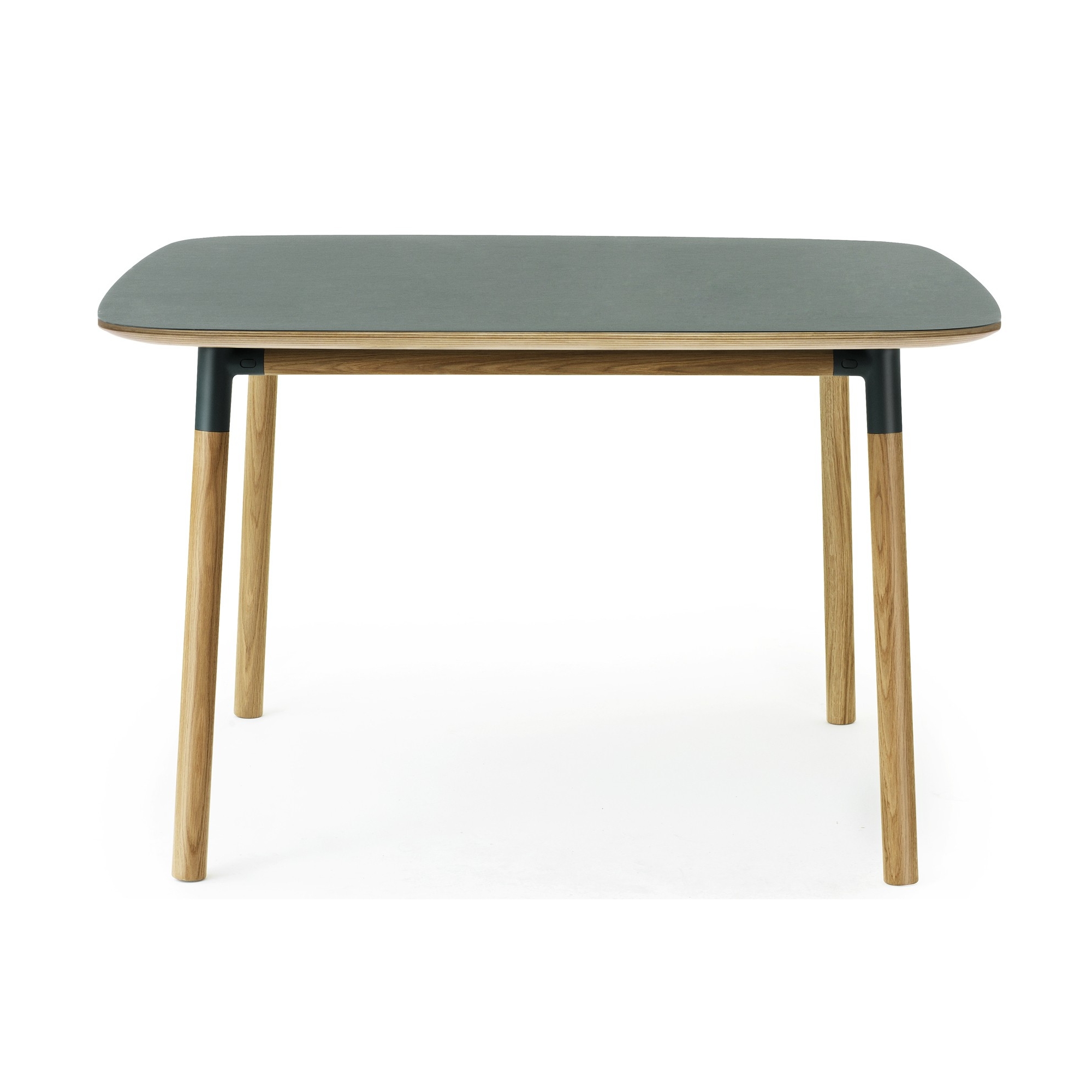 green linoleum/oak - 120x120cm - Form table - Normann Copenhagen