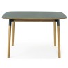 green linoleum/oak - 120x120cm - Form table - Normann Copenhagen