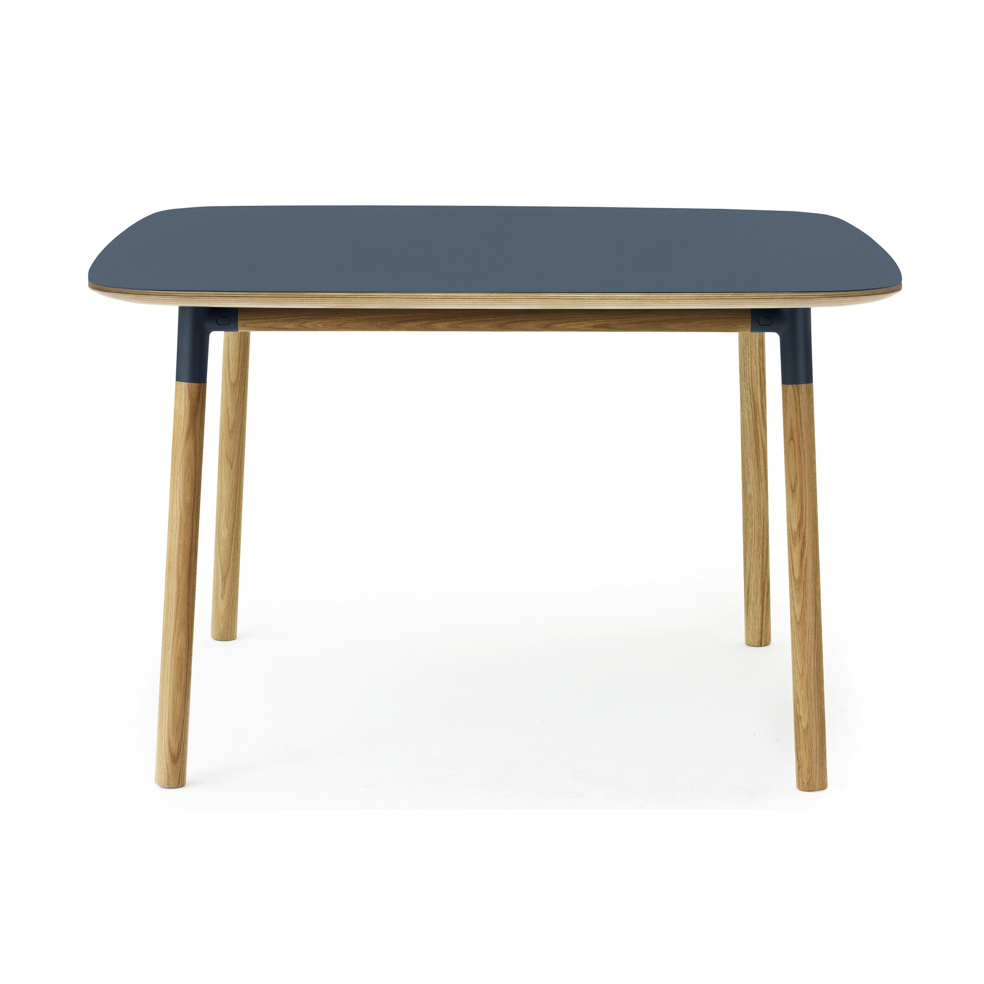 blue linoleum/oak - 120x120cm - Form table - Normann Copenhagen