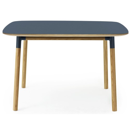 blue linoleum/oak - 120x120cm - Form table - Normann Copenhagen