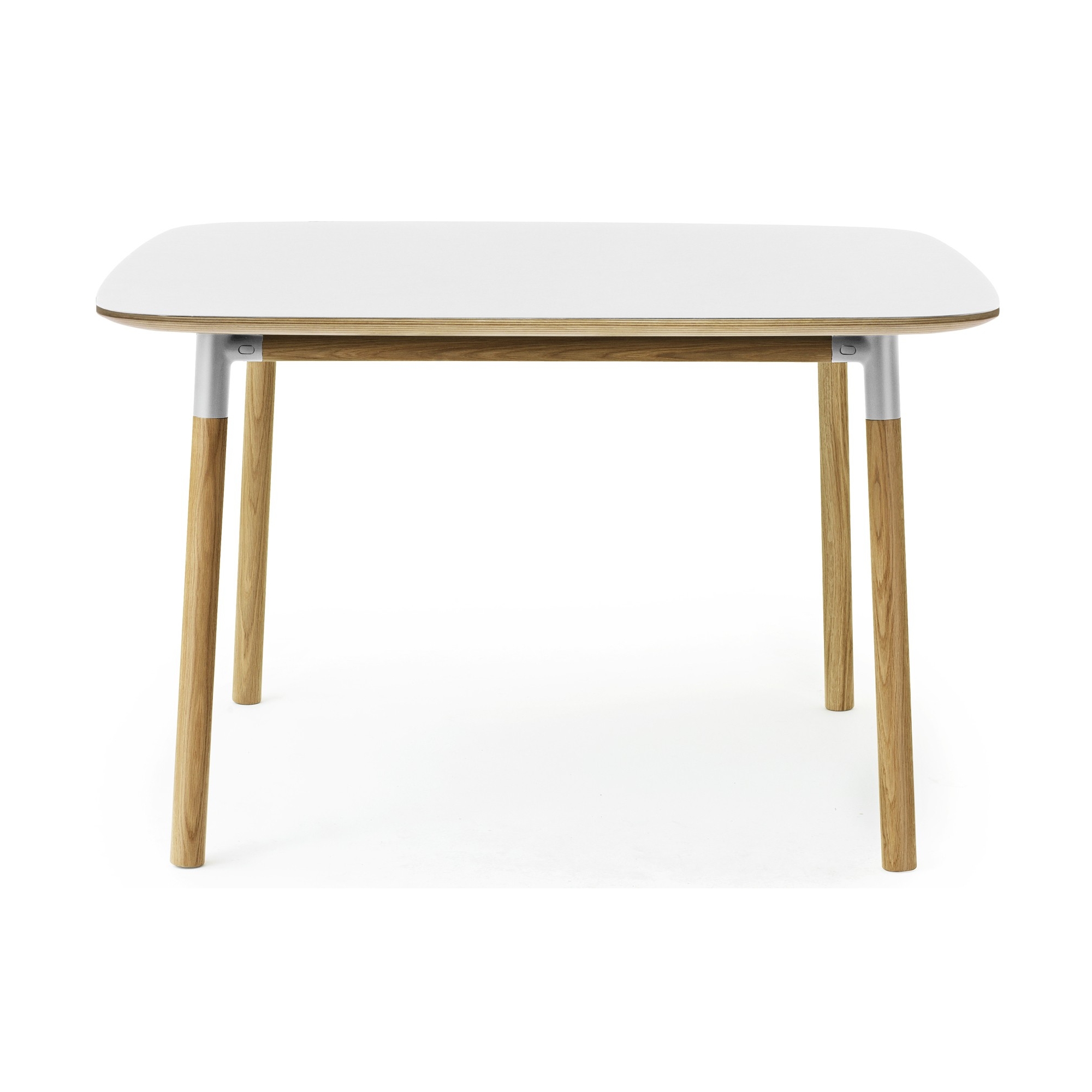 blanc stratifié/chêne - 120x120cm - table Form - Normann Copenhagen