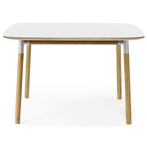 blanc stratifié/chêne - 120x120cm - table Form - Normann Copenhagen