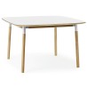 blanc stratifié/chêne - 120x120cm - table Form - Normann Copenhagen