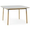 grey linoleum/oak - 120x120cm - Form table - Normann Copenhagen