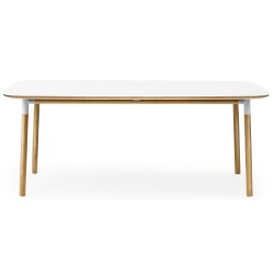 blanc stratifié/chêne - 95x200cm - table Form - Normann Copenhagen