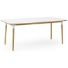 blanc stratifié/chêne - 95x200cm - table Form - Normann Copenhagen