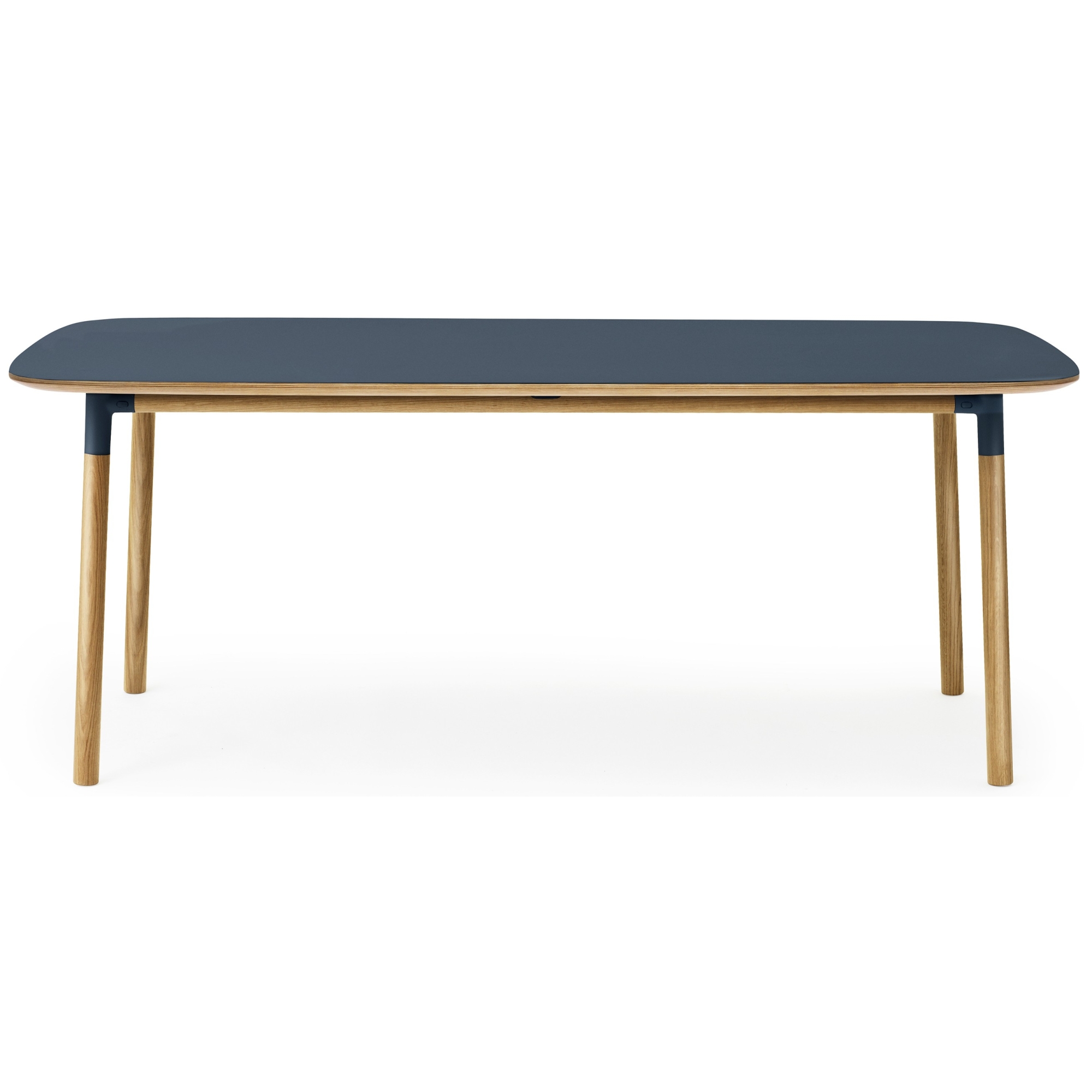 blue linoleum/oak - 95x200cm - Form table - Normann Copenhagen