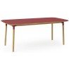 red linoleum/oak - 95x200cm - Form table - Normann Copenhagen