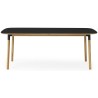 black linoleum/oak - 95x200cm - Form table - Normann Copenhagen