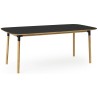 black linoleum/oak - 95x200cm - Form table - Normann Copenhagen