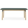 linoléum vert/chêne - 95x200cm - table Form - Normann Copenhagen