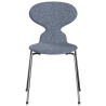 Ant Chair – Lavender blue coloured ash shell + fabric Vanir 713  + chrome legs - Fritz Hansen