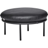 Tiki Ottoman – Elmosoft 99999 leather + Black base - Fogia