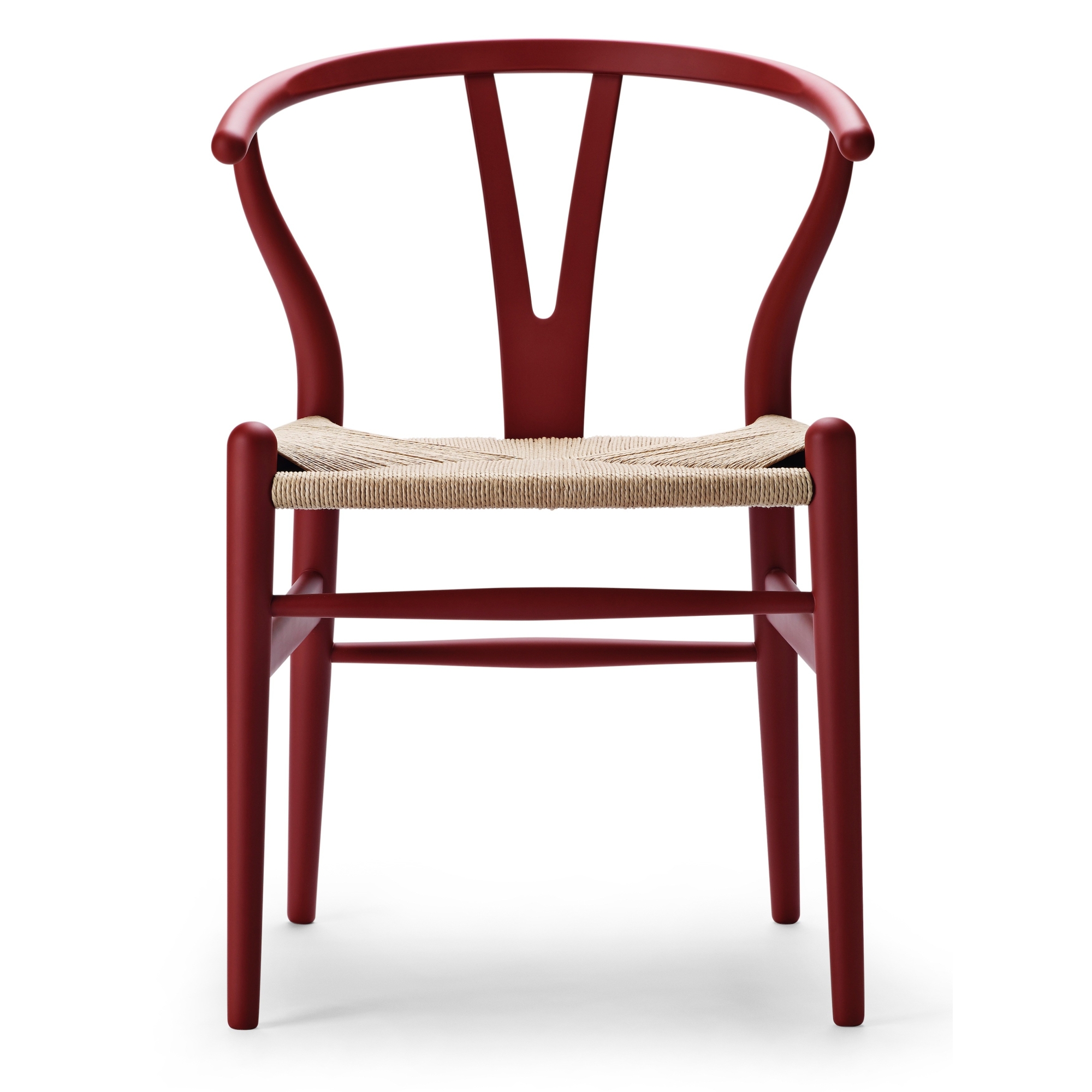 Carl Hansen & Søn – CH24 Soft Color chair, red brown and natural papercord