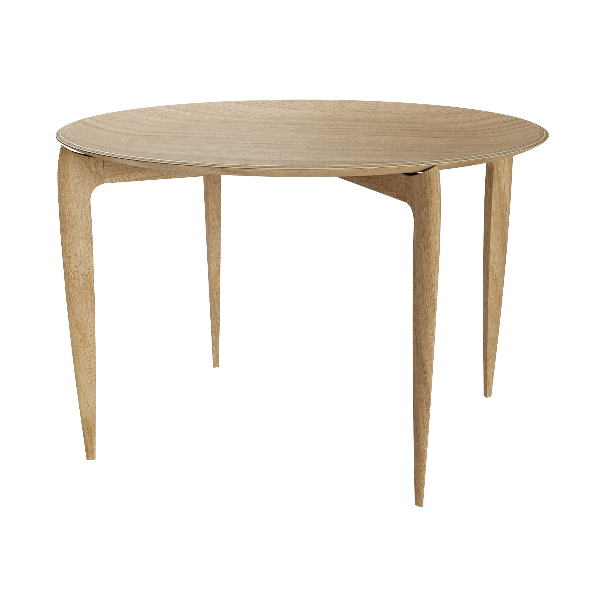 Ø60 - chêne vernis - Table Foldable Tray - Fritz Hansen