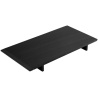 100x50cm – Hêtre peint en noir – rallonge table Bjork C63 - FDB Møbler