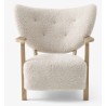 WULFF Fauteuil + Repose-pied - chêne huilé - peau de mouton moonlight 17mm - OFFER