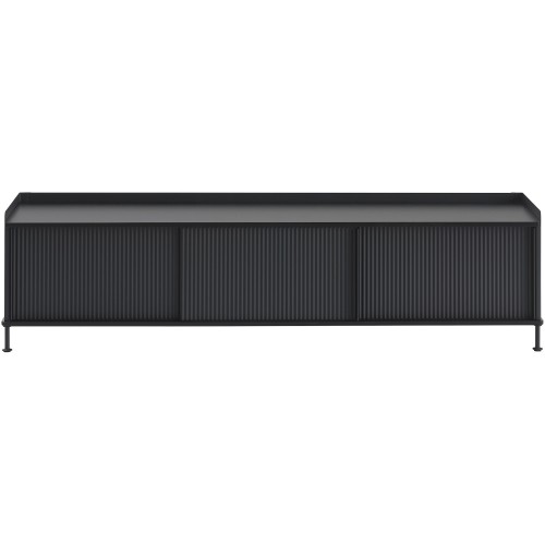 black/black - horizontal Enfold sideboard – W186 x D45 xH48cm - Muuto