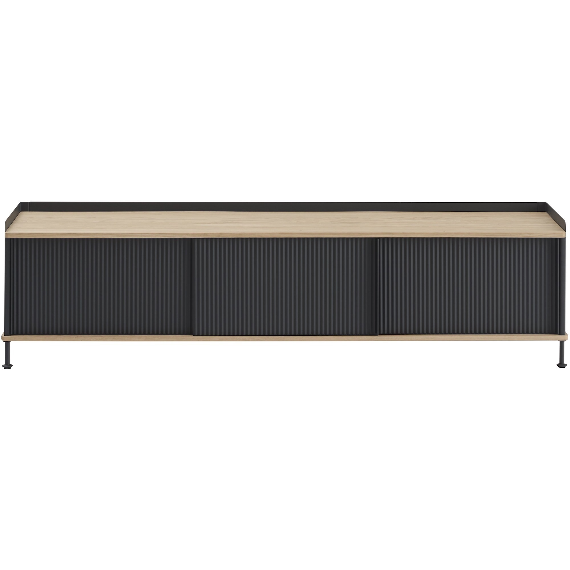 oak/black - horizontal Enfold sideboard – W186 x D45 xH48cm - Muuto