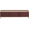 chêne/deep red - buffet horizontal Enfold – L186 x P45 xH48cm - Muuto