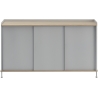 chêne/gris - buffet vertical Enfold – L148 x P45 x H85cm - Muuto