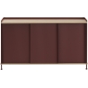 chêne/deep red - buffet vertical Enfold – L148 x P45 x H85cm - Muuto