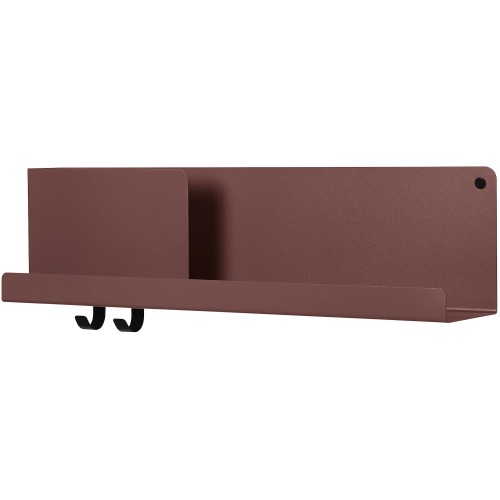 Folded shelf - Deep Red - L63 x P12,4 x H16,5 cm - Muuto