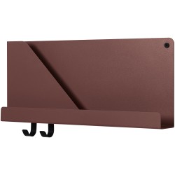 Folded shelf - Deep Red - L51 x P6,9 x H22 cm - Muuto