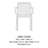 armchair - Palissade Iron red - HAY