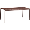 170 x 90 cm table - Palissade Iron red - HAY