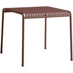 82.5 x 90 cm table - Palissade Iron red - HAY