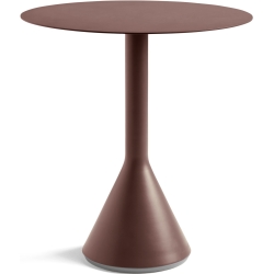 Ø70 cm cone table - Palissade Iron red - HAY