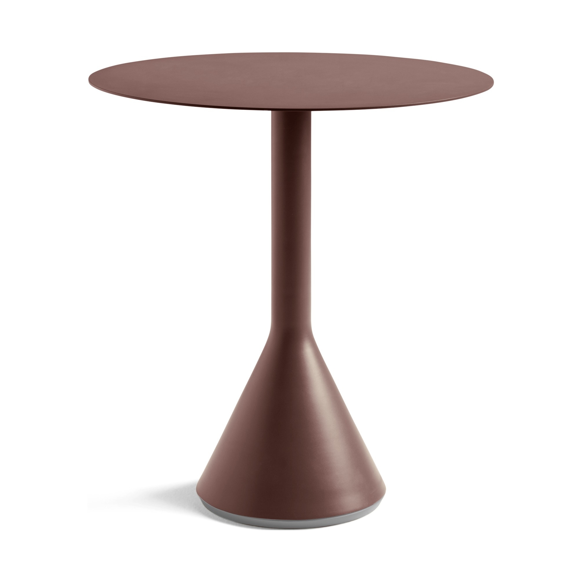 Ø70 cm cone table - Palissade Iron red - HAY