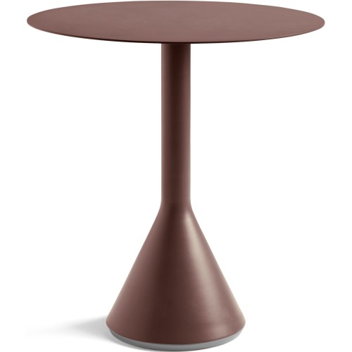 Ø70 cm cone table - Palissade Iron red - HAY