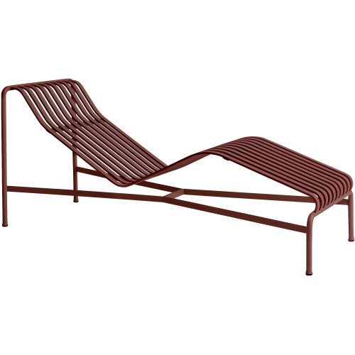 chaise longue - Palissade Iron red - HAY